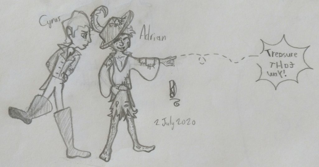 Re-draw. Two boys with wild dreams